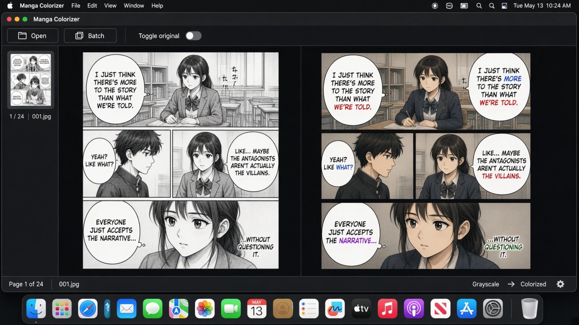 AI Manga Colorizer